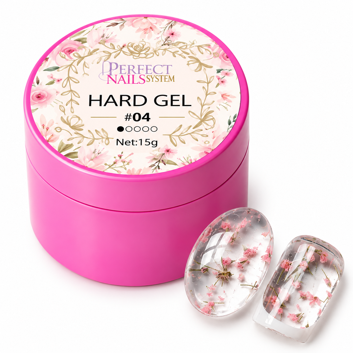Hard Gel Flowers Clears #4