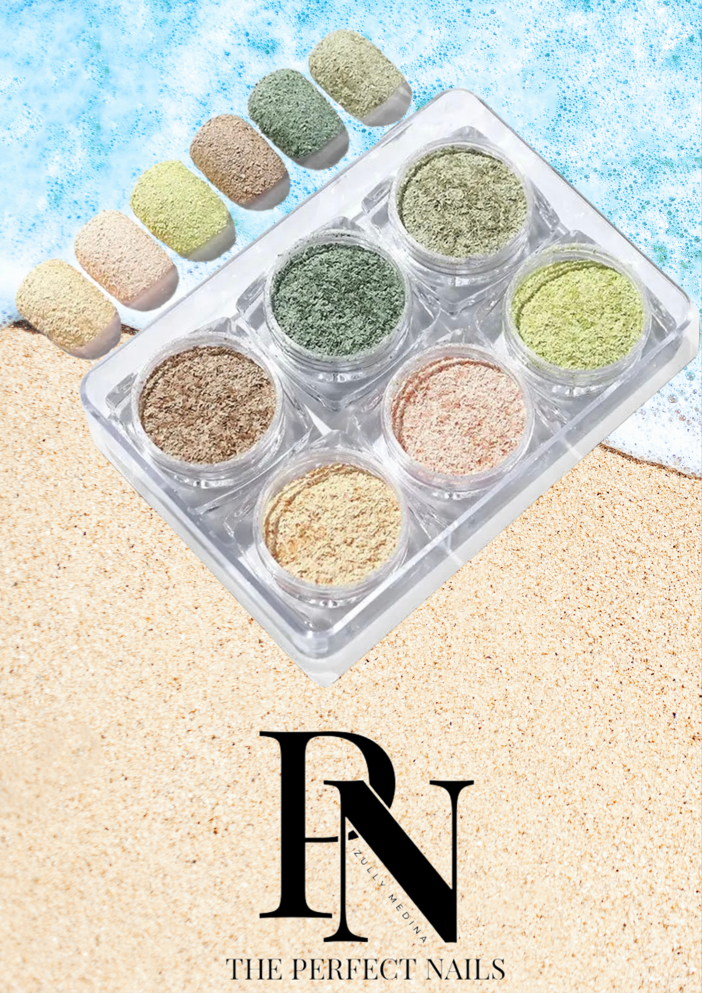 Arena en colores set de 6