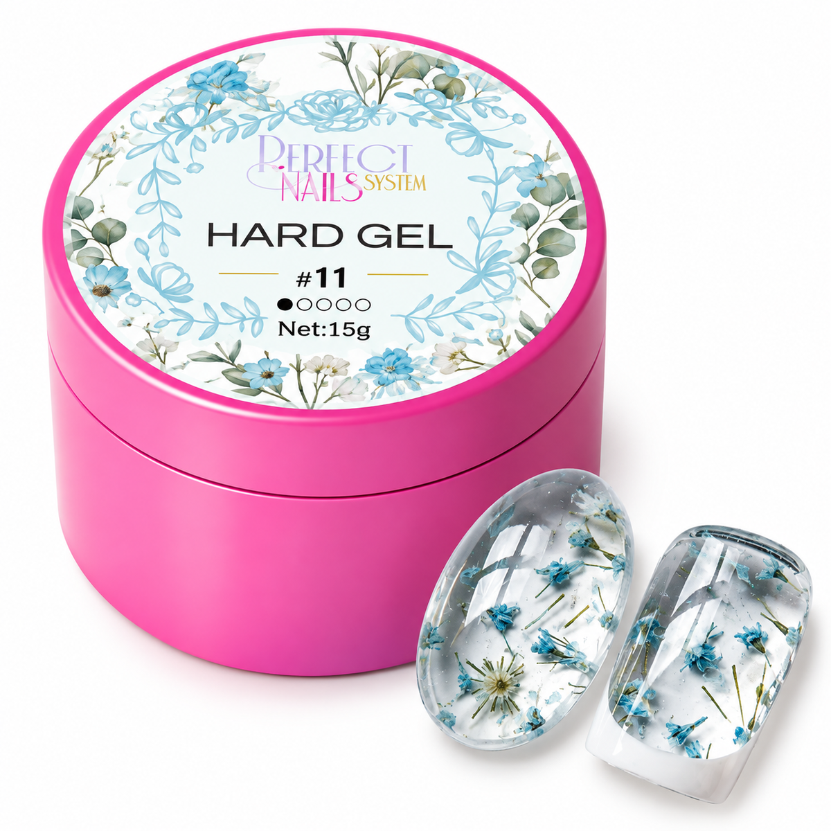 Hard Gel Flower Clear #11
