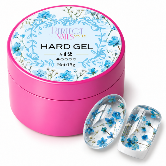 Hard Gel Flower Clear #12