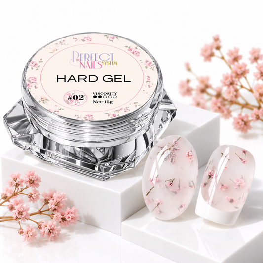 Hard Gel Flowers White #2