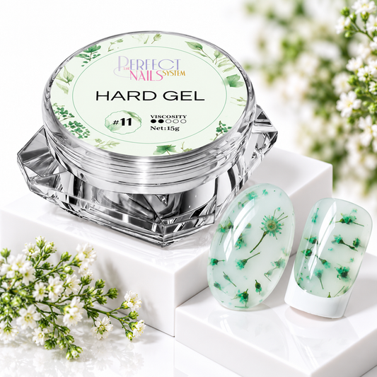 Hard Gel Flowers White #11