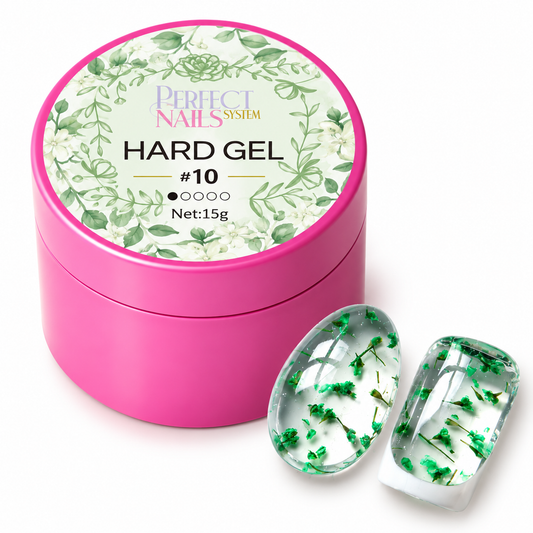 Hard Gel Flower Clear #10