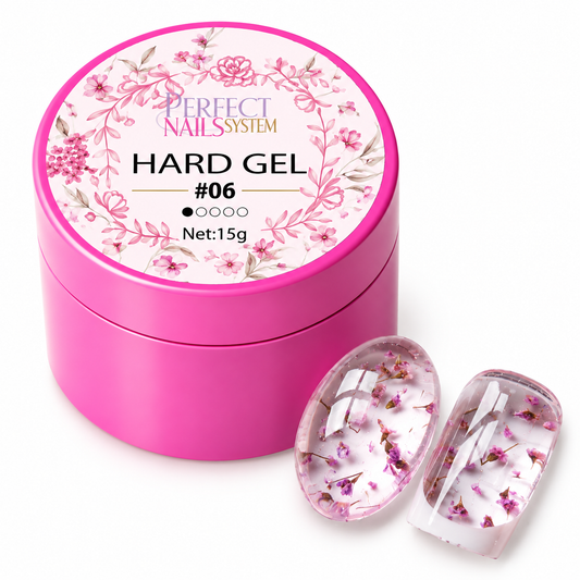 Hard Gel Flowers Clears #6