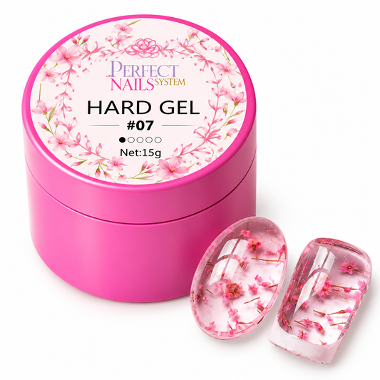 Hard Gel Flower Clear #7